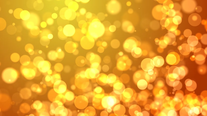 奢华大气金色圆形粒子飘浮