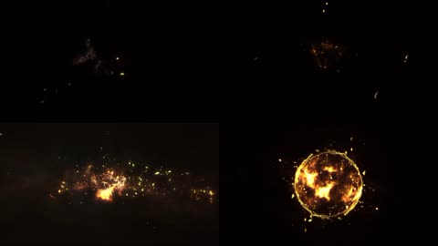 粒子火焰粒子闪电