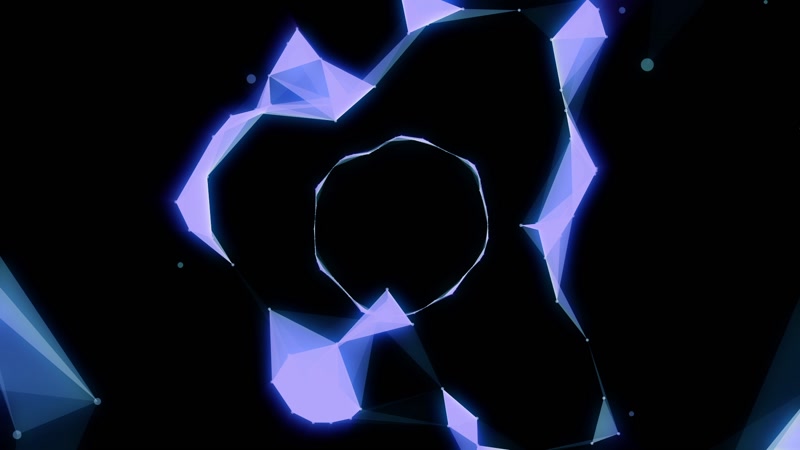 科幻粒子穿梭隧道循环