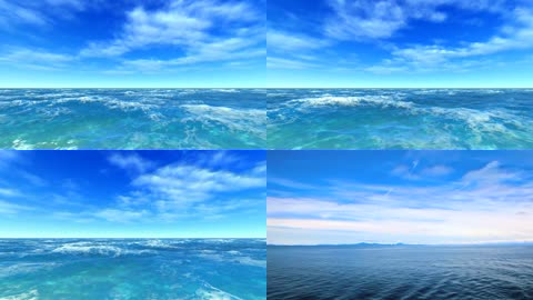 蔚蓝色的大海