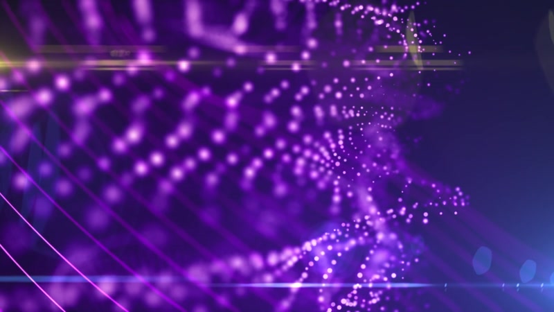 紫色婚礼粒子颁奖视频