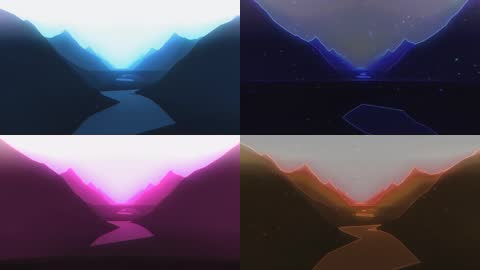 极品山峰光线动感VJ