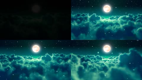 云海明月背景