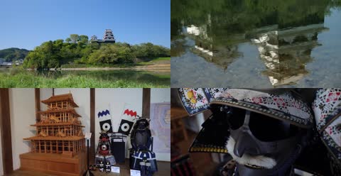 4K日本大洲城城堡历史文化建筑博物馆
