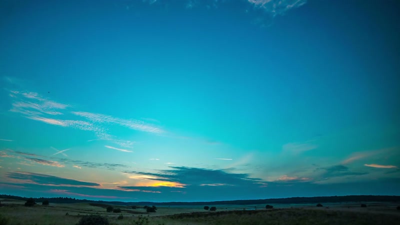 实景拍摄天空流星穿过实拍素材