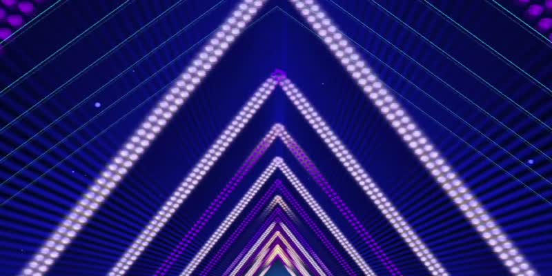 光效动感几何棱角地形酒吧led