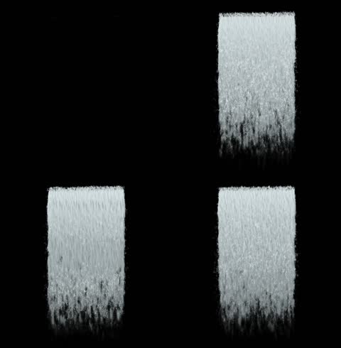 瀑布流水带通道