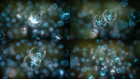 高科技电子光效颗粒圆球电流运动