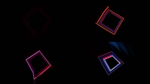 炫酷方形光效酒吧背景