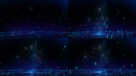 高清科技感舞台粒子背景视频素材