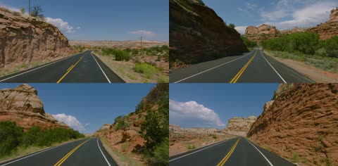 公路快速行驶前行第一视角系列