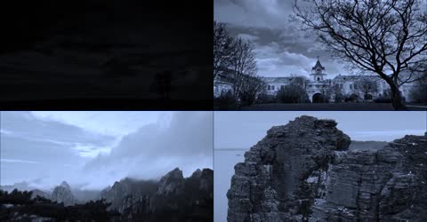 黑白世界压抑大自然气息