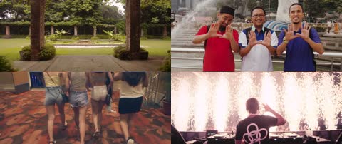 4k新加坡城市风光时尚活力电子音乐节