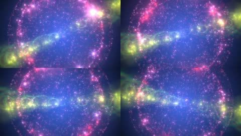 炫酷紫色粒子时尚大气年会背景led大屏