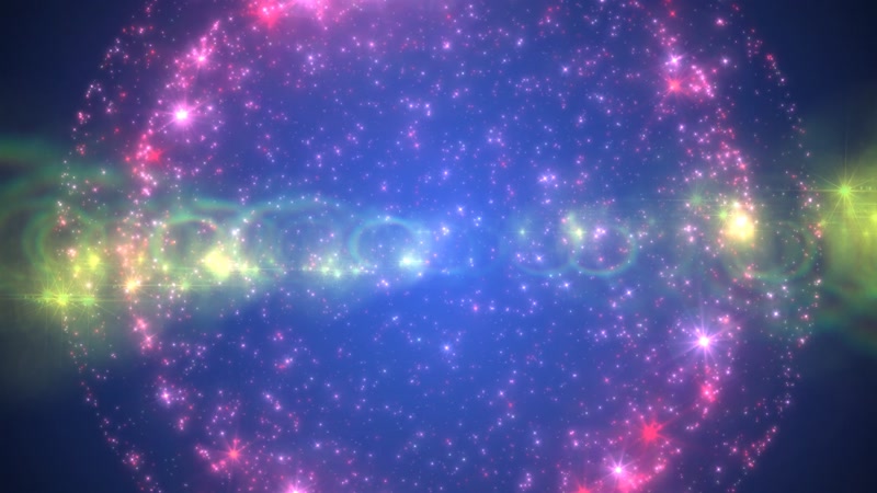 炫酷紫色粒子时尚大气年会背景led大屏