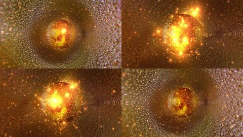 炫酷技术色调球形企业晚会