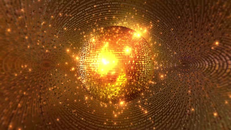 炫酷技术色调球形企业晚会