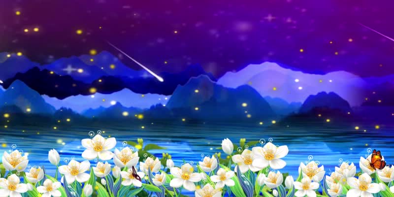 好一朵茉莉花唯美背景(有音乐)