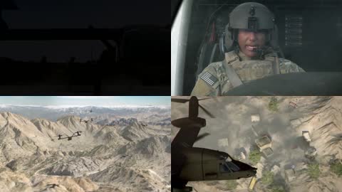 美军模拟战斗直升机作战战争题材