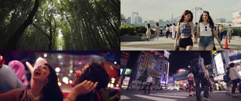 4k日本人文风光青春活力电子音乐节