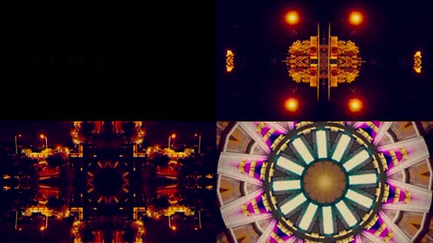 错乱图案花纹快速变幻万花筒