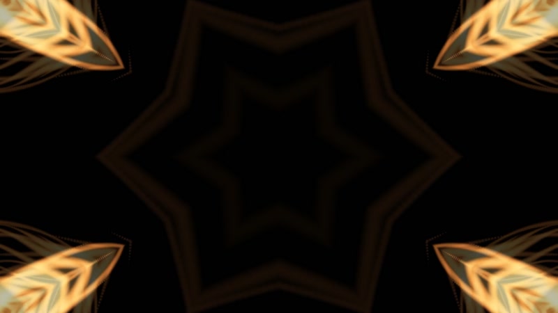 金色光线万花筒