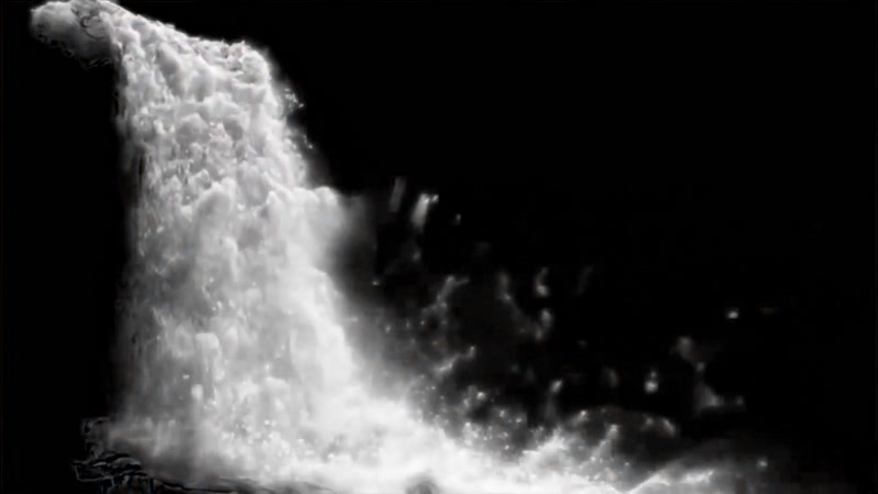 瀑布特效合成素材