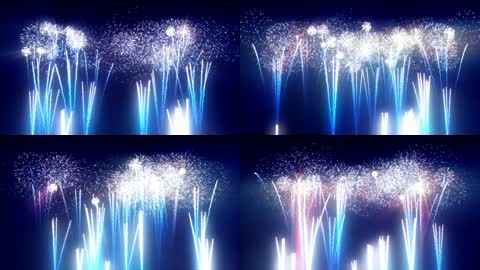 震撼城市烟火晚会背景