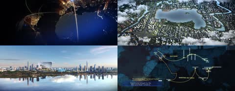 3K建筑动画城市科技新城区未来规划