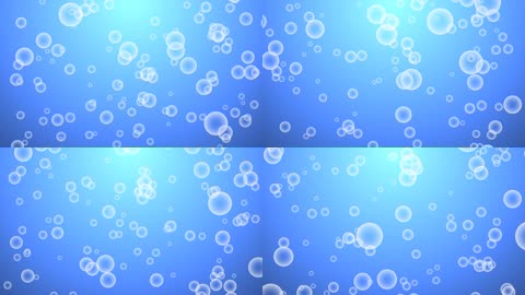 时尚抽象小气泡飘浮层叠交错虚拟海底背景视频素材