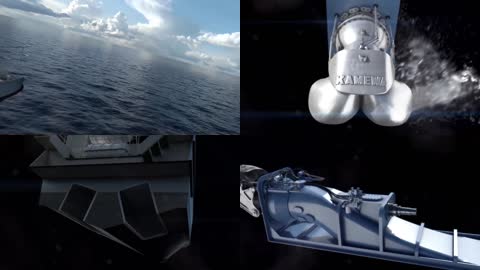 三维动画轮船游艇推进螺旋桨科技动画