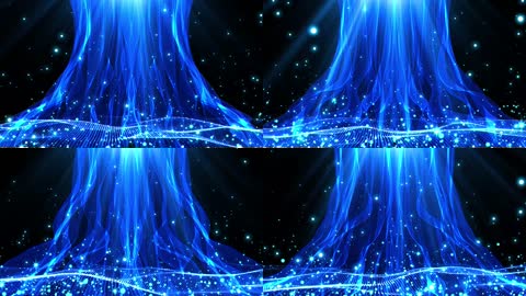 4K蓝色抽象光线循环
