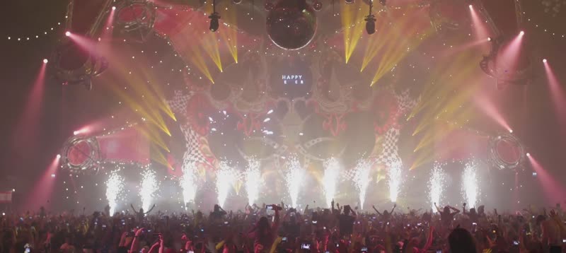 4k青春活力狂热火爆音乐节高潮现场