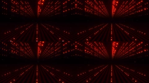 三维橙色线条空间