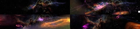 4K超宽屏宇宙空间银河时间旅行