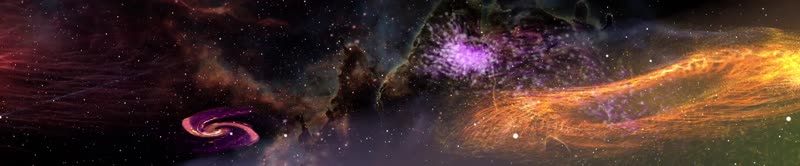 4K超宽屏宇宙空间银河时间旅行