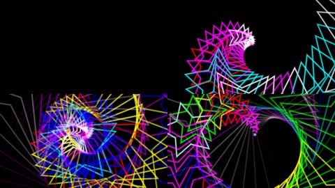 七彩螺旋光线光效