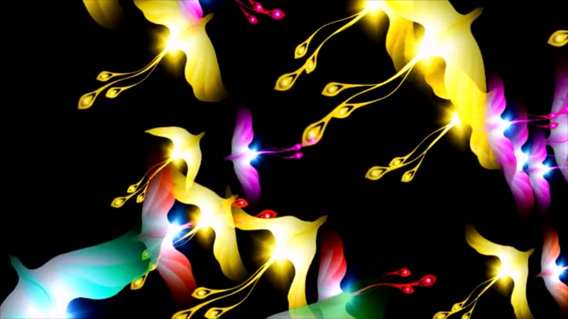 七彩凤凰飞舞晚会表演高端婚庆婚礼led大屏幕背景视频素材