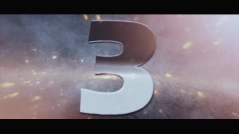 大气震撼火花金属文字5秒倒计时