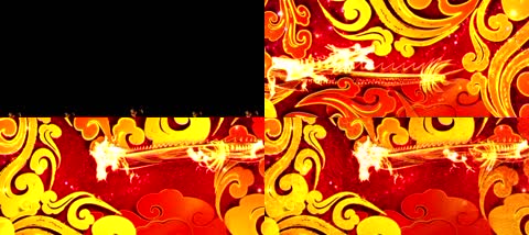 火舞祥云飞龙金龙图腾中国民族风