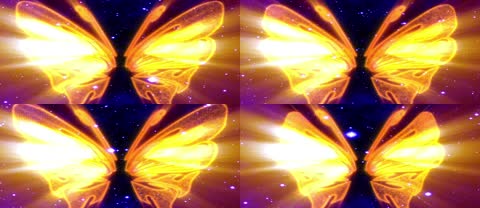 大气金色大翅膀背景素材