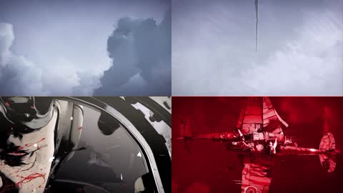 震撼水墨风飞机空中大战CG宣传片