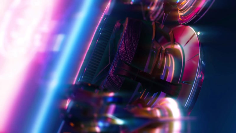 炫酷抽象旋转视觉光效大气虚拟场景VJ屏