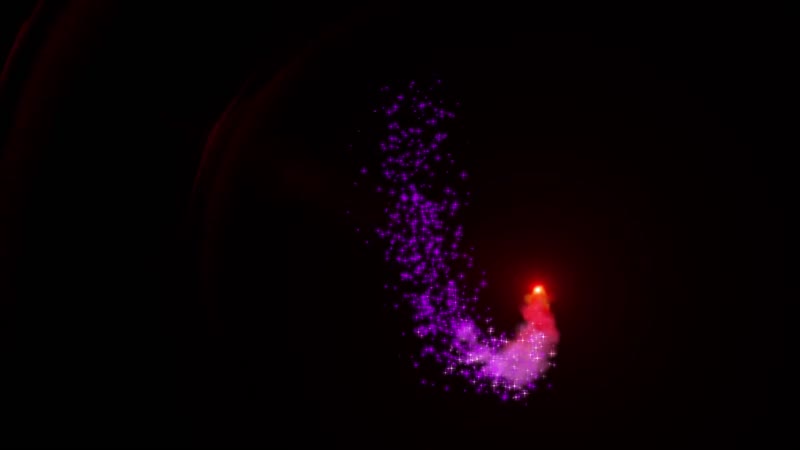 彩色粒子星光飞舞