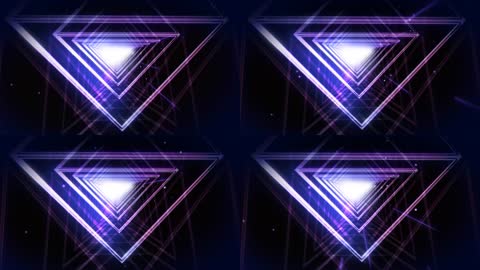 紫色图形光环动态循环素材