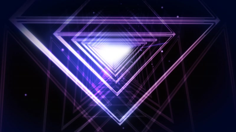 紫色图形光环动态循环素材