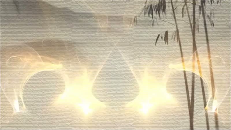 中国风古筝荷叶竹子唯美水墨画