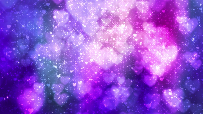 梦幻闪光心型粒子背景