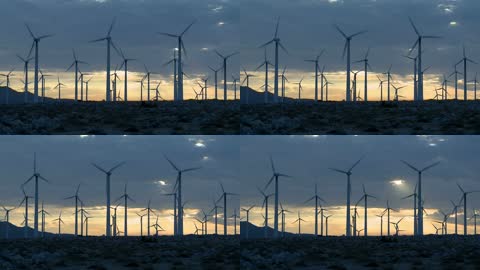 西部开发清洁能源风能镜头
