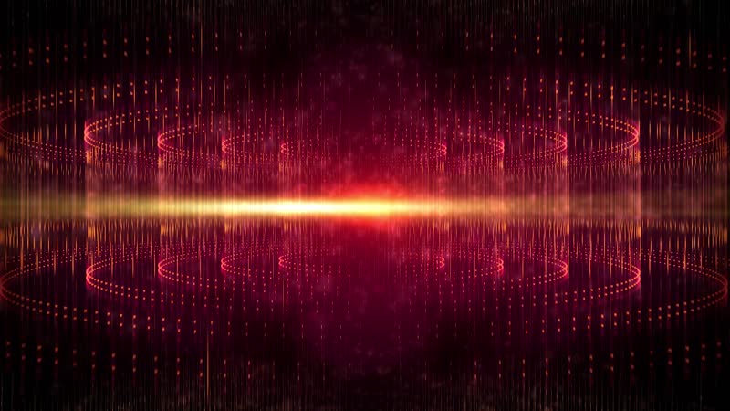 红色粒子演绎晚会背景